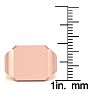 14K Rose Gold Mens Octagon Signet Ring With Free Custom Engraving Image-5