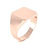 14K Rose Gold Mens Octagon Signet Ring With Free Custom Engraving Image-2