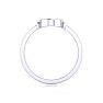 14K White Gold Ladies Oval Signet Ring With Free Custom Engraving Image-3