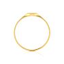 14K Yellow Gold Ladies Octagon Signet Ring Image-3