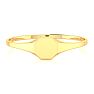 14K Yellow Gold Ladies Octagon Signet Ring Image-4
