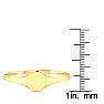 14K Yellow Gold Ladies Octagon Signet Ring Image-5