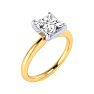 1 1/2ct Princess Cut Diamond Solitaire Engagement Ring In 14K Yellow Gold Image-2