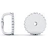 14 Karat White Gold Screwback Earring Backs, 1 Pair Image-1