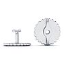 14 Karat White Gold Screwback Earring Backs, 1 Pair Image-2