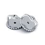 14 Karat White Gold Screwback Earring Backs, 1 Pair Image-3