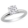 2 Carat Diamond Solitaire Engagement Ring In Platinum Image-2