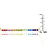 Pink Gemstones 1 1/2 Carat Natural Gemstone Rainbow Bar Necklace In 14K Yellow Gold Image-3