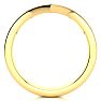 .05ct Five Diamond Bezel Set Wedding Band In 10K Yellow Gold Image-3