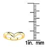 .05ct Five Diamond Bezel Set Wedding Band In 10K Yellow Gold Image-5