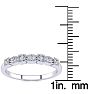 .05ct Ten Diamond Wedding Band In 10K White Gold Image-5