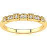 .05ct Ten Diamond Wedding Band In 10K Yellow Gold Image-1