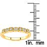 .05ct Ten Diamond Wedding Band In 10K Yellow Gold Image-5