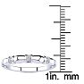 .05ct Ten Diamond Wedding Band In 10K White Gold Image-5