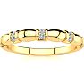 .05ct Ten Diamond Wedding Band In 10K Yellow Gold Image-1
