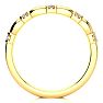 .05ct Ten Diamond Wedding Band In 10K Yellow Gold Image-3
