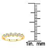 1/5ct Diamond Bezel Set Wedding Band In 10K Yellow Gold Image-5