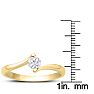 Diamond Solitaire Promise Ring In Yellow Gold Image-5