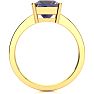 1-7/8 Carat Square Shape Mystic Topaz Ring With Diamonds In 14 Karat Yellow Gold Image-3
