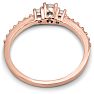 Three Diamond Plus Promise Ring In Rose Gold Image-7