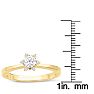 Diamond Flower Promise Ring In Yellow Gold Image-6