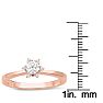 Diamond Flower Promise Ring In Rose Gold Image-6