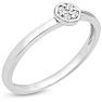 4 Diamond Promise Pave Ring in White Gold Image-2