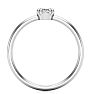 1/3 Carat Rose Cut Diamond Solitaire Ring In 14 Karat White Gold Image-3