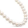 12-14MM Tahitian South Sea Pearl Strand Necklace With 14K White Gold Diamond Accent Clasp, 18 Inches AAA Quality Image-2