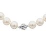 12-14MM Tahitian South Sea Pearl Strand Necklace With 14K White Gold Diamond Accent Clasp, 18 Inches AAA Quality Image-3