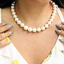 12-14MM Tahitian South Sea Pearl Strand Necklace With 14K White Gold Diamond Accent Clasp, 18 Inches AAA Quality Image-4
