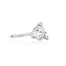 1/4 Carat Round Shape Single Diamond Stud Earring In 14 Karat White Gold, Martini Setting Image-1