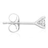 1/4 Carat Round Shape Single Diamond Stud Earring In 14 Karat White Gold, Martini Setting Image-2