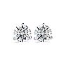 4 Carat Diamond Martini Stud Earrings In 14 Karat White Gold Image-2