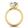 3 Carat Diamond Solitaire Engagement Ring In 14K Yellow Gold Image-2