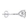 3/8 Carat Round Shape Single Diamond Stud Earring In 14 Karat White Gold, Martini Setting Image-2