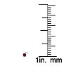 0.015ct 1.5mm Ruby Nose Ring In 14K White Gold Image-4