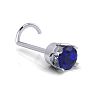 0.015ct 1.5mm Sapphire Nose Ring In 14K White Gold Image-2