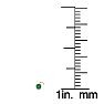 0.015ct 1.5mm Emerald Nose Ring In 14K Yellow Gold Image-4