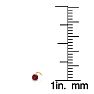 0.03ct 2mm Ruby Nose Ring In 14K Yellow Gold Image-4
