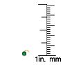 0.03ct 2mm Emerald Nose Ring In 14K Yellow Gold Image-4