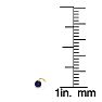 0.03ct 2mm Sapphire Ring In 14K Yellow Gold Image-4