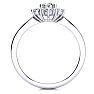 1 1/2 Carat Round Shape Halo Diamond Engagement Ring In 14K White Gold Image-3