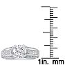 Hansa 1 3/4ct Diamond Round Engagement Ring in 14k White Gold, H-I, SI2-I1,  CLEARANCE SZ6.5-7 Image-4