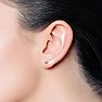 Not Too Big & Not Too Small! Nearly 1/4 Carat E-F Color, Colorless Diamond Stud Earrings. Seriously Amazing Value! Image-5