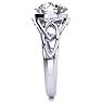 4 Carat Celtic Love Knot Diamond Engagement Ring In 14K White Gold Image-4