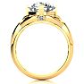 4 Carat Celtic Love Knot Diamond Engagement Ring In 14K Yellow Gold Image-3