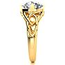 4 Carat Celtic Love Knot Diamond Engagement Ring In 14K Yellow Gold Image-4