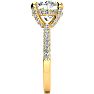 4 3/4 Carat Halo Diamond Engagement Ring With 4 Carat Center Diamond In 14K Yellow Gold Image-4