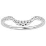 1/4 Carat Diamond Wedding Band In 14 Karat White Gold Image-1